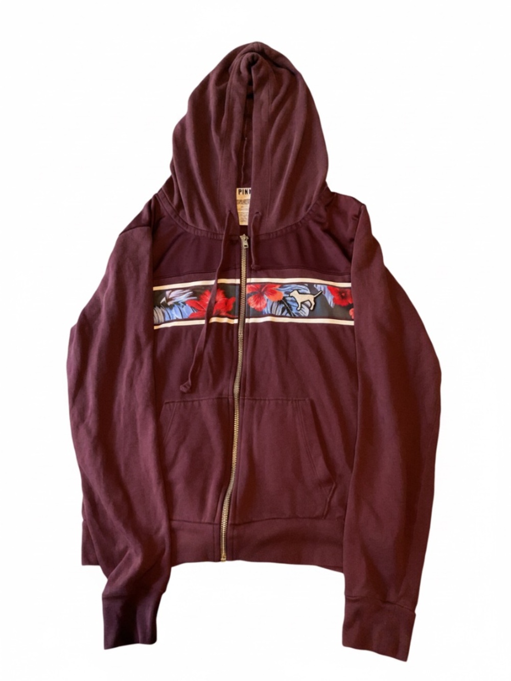 Women’s burgundy sweatshirt by Pink med